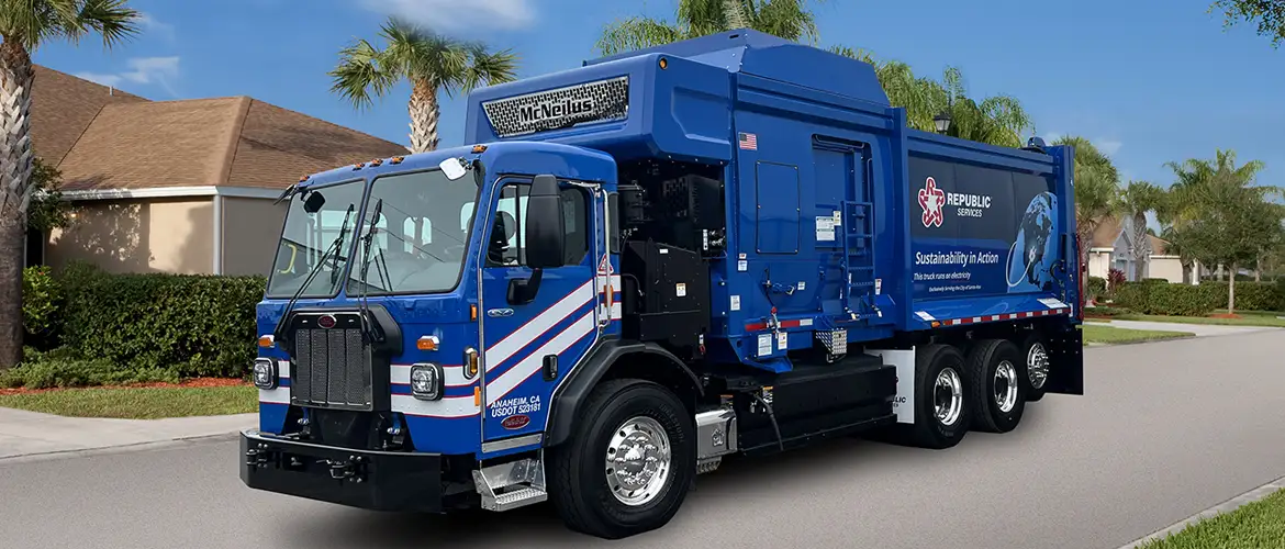 Peterbilt Delivers Model 520EVs to Republic Services’ Anaheim Fleet - Hero image