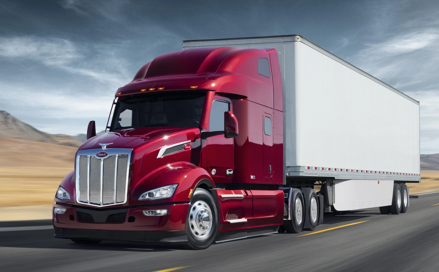 Red Peterbilt 579 Ultraloft