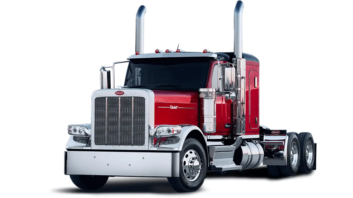 Peterbilt Model 589 Diesel On-Highway Red Truck Isolated - Thumbnail